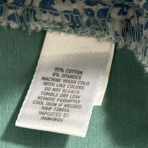 Bonobos The Original Chino Pants Athletic Fit Stretch 34x32 Green Blue Teal - Picture 7 of 9